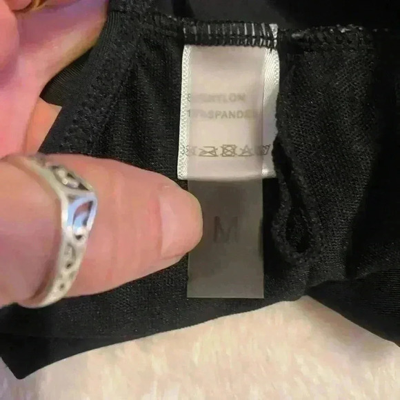 Women’s one piece swimsuit right single shoulder left side cutout high waisted - Picture 3 of 4